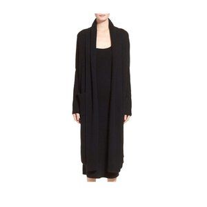 J. Crew Black Long Line Textured Cardigan Size S